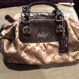 Brown, Coach Handbag